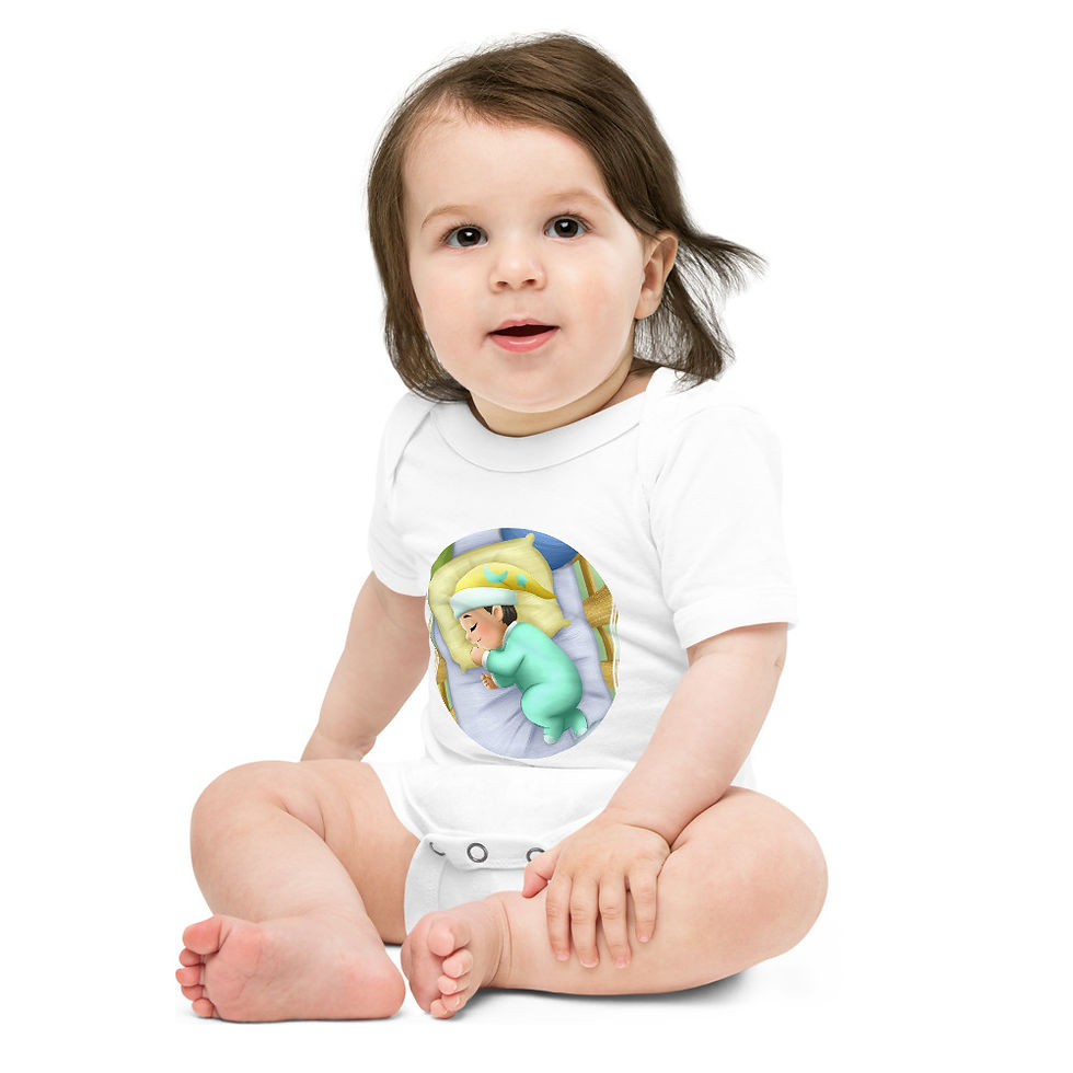 Thumbnail: Nap Time Baby short sleeve one piece
