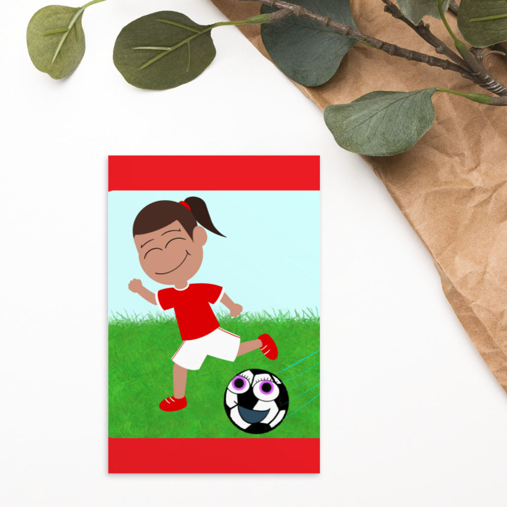 Soccer Sisters Standard Postcard