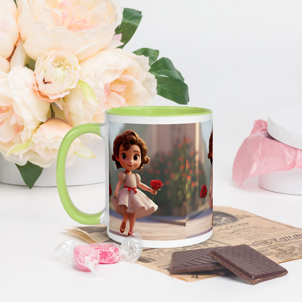 Thumbnail: Camila Rose Mug with Color Inside