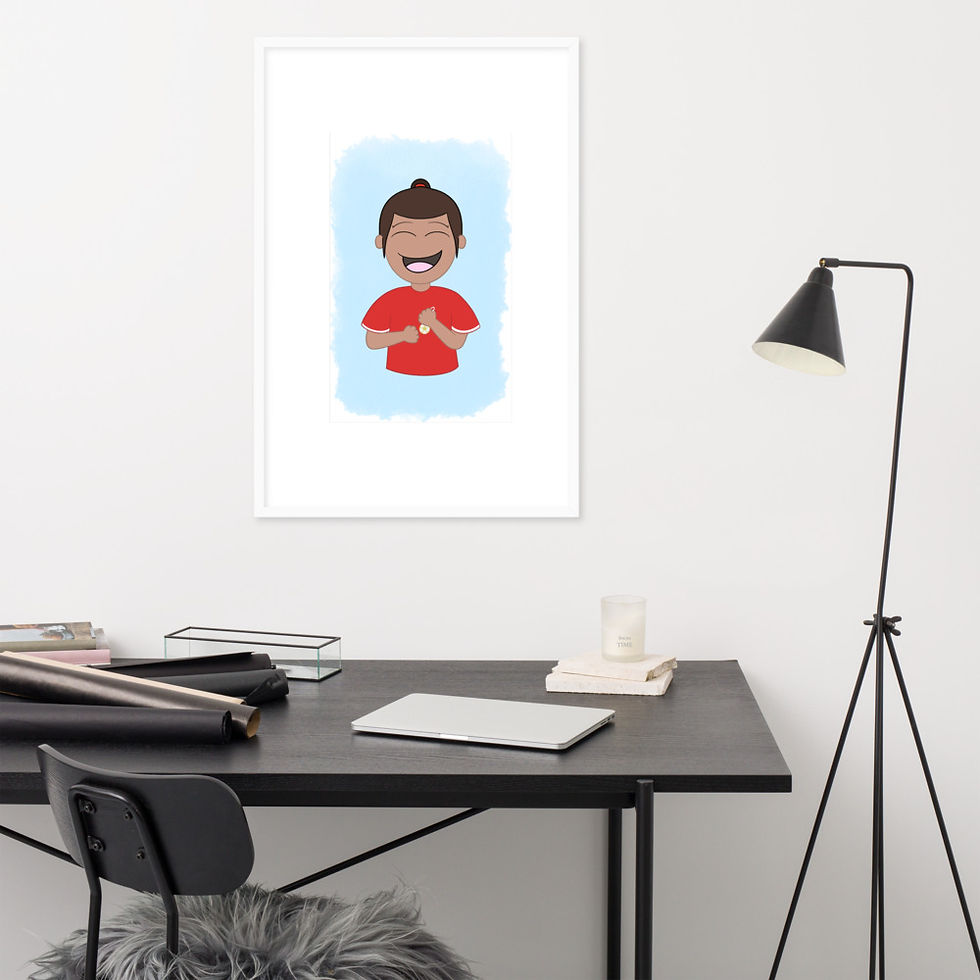 Thumbnail: Emily's Charm Framed poster