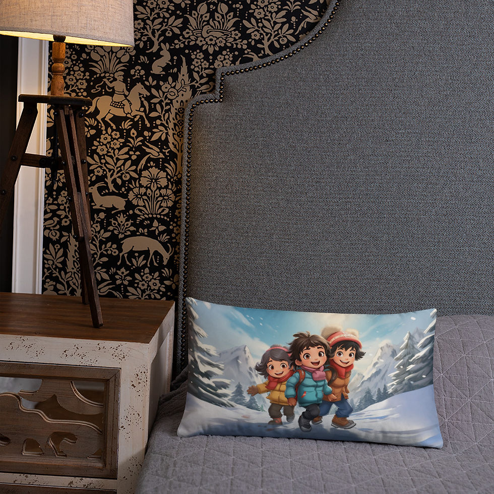 Thumbnail: Christmas in Chamonix Basic Pillow