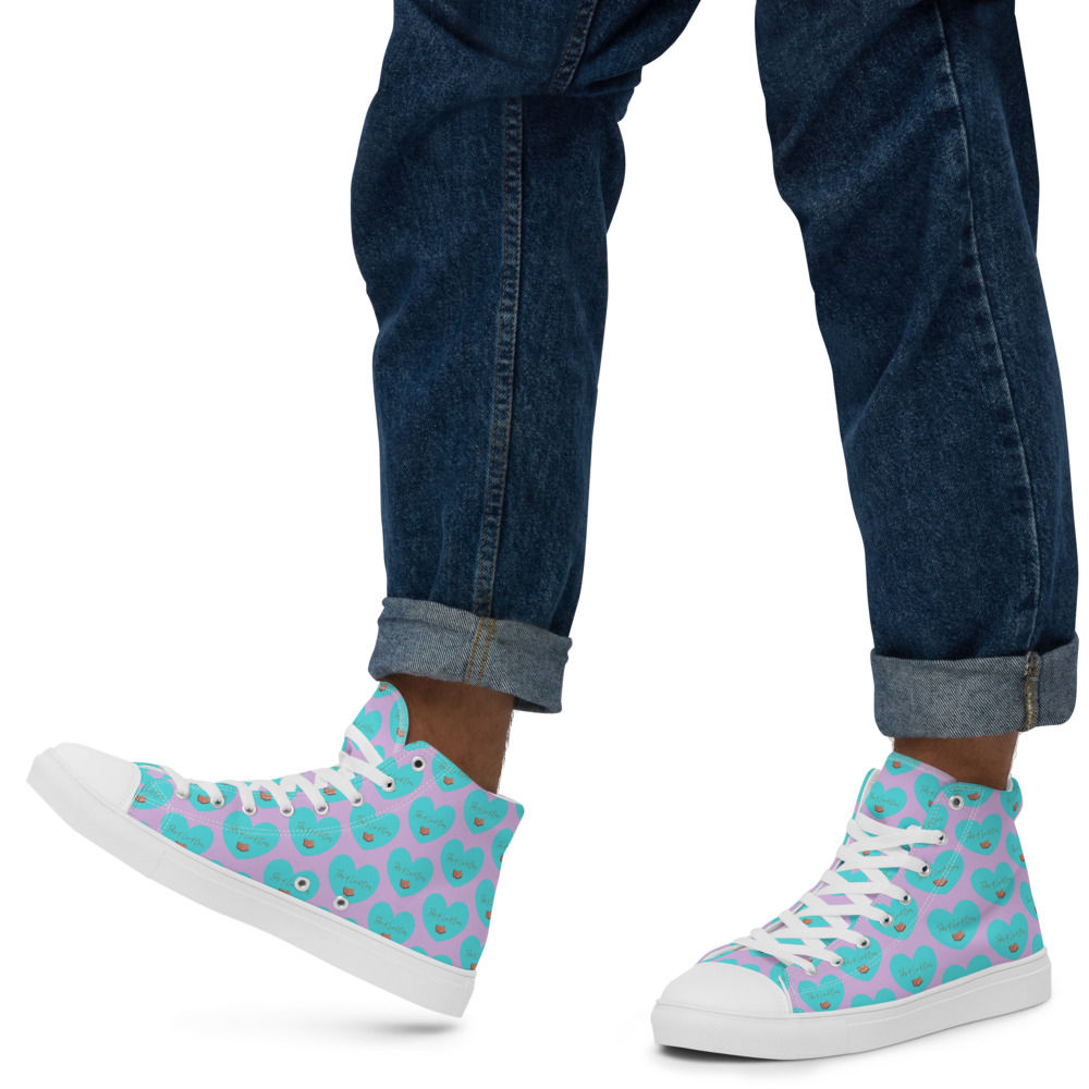 Tales of Luv'd Ones Men’s high top canvas shoes