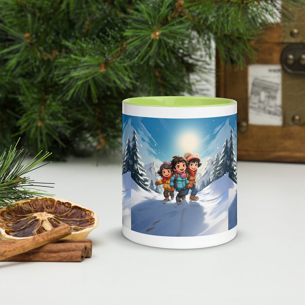 Thumbnail: Christmas in Chamonix Mug with Color Inside