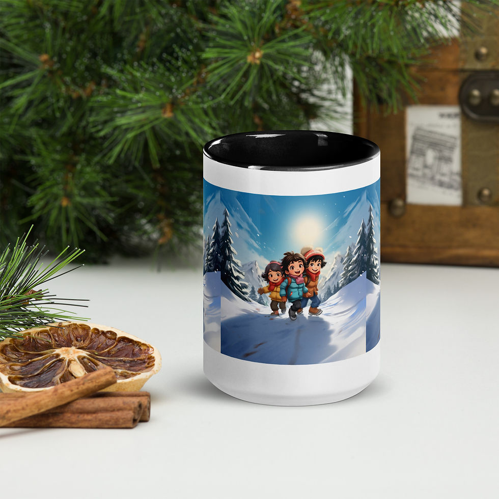 Thumbnail: Christmas in Chamonix Mug with Color Inside