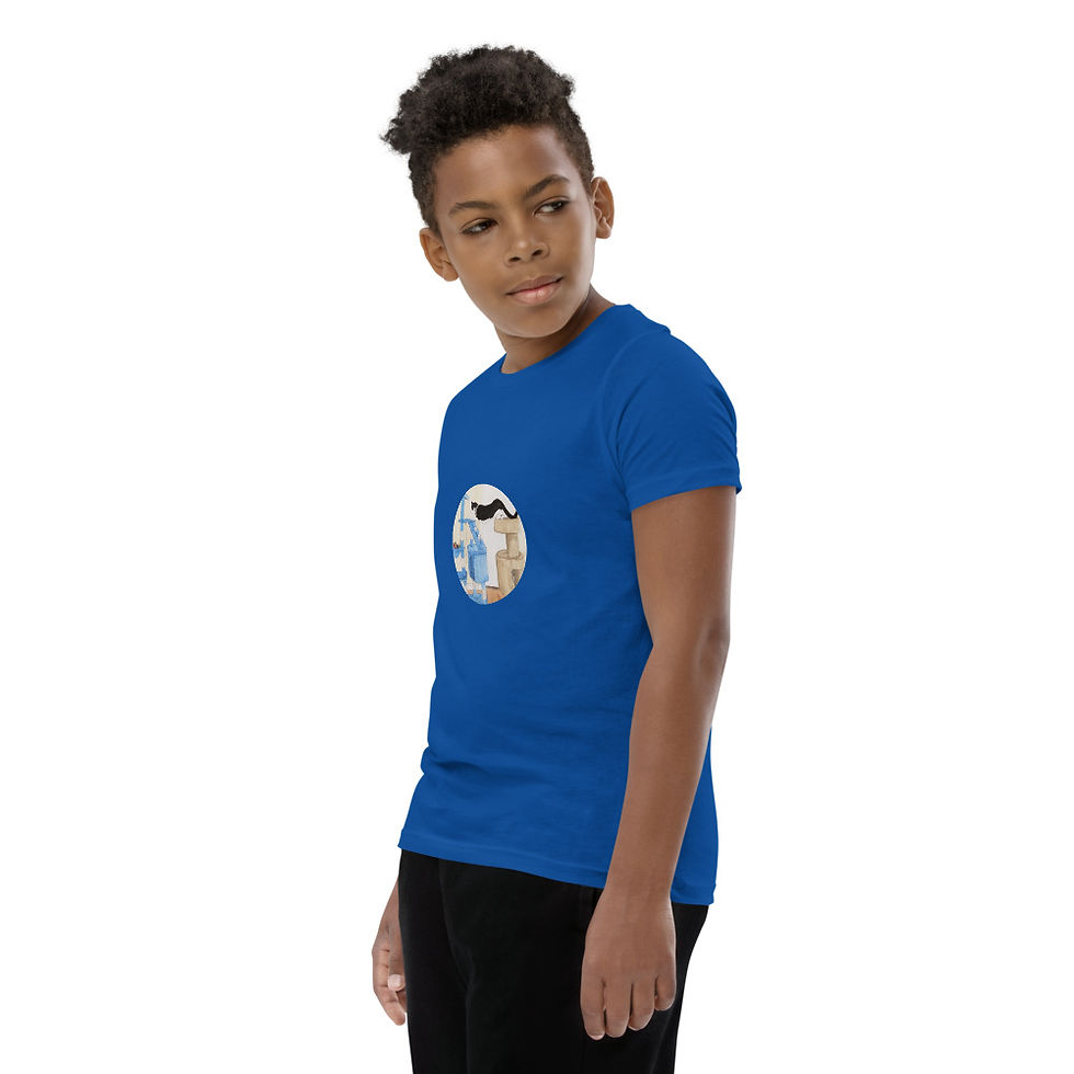 Thumbnail: Master Mittens Tower Youth Short Sleeve T-Shirt