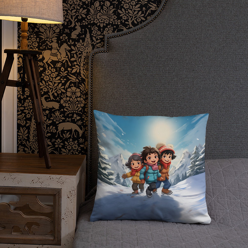 Thumbnail: Christmas in Chamonix Basic Pillow