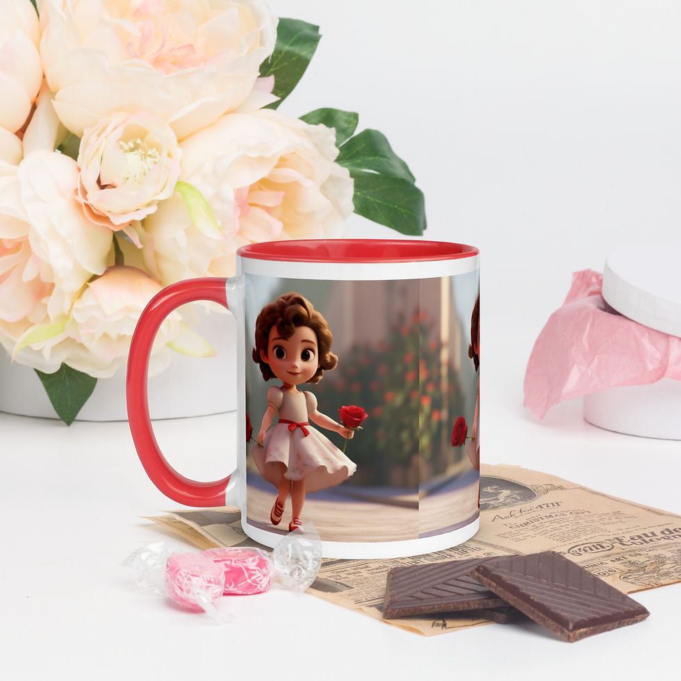 Thumbnail: Camila Rose Mug with Color Inside
