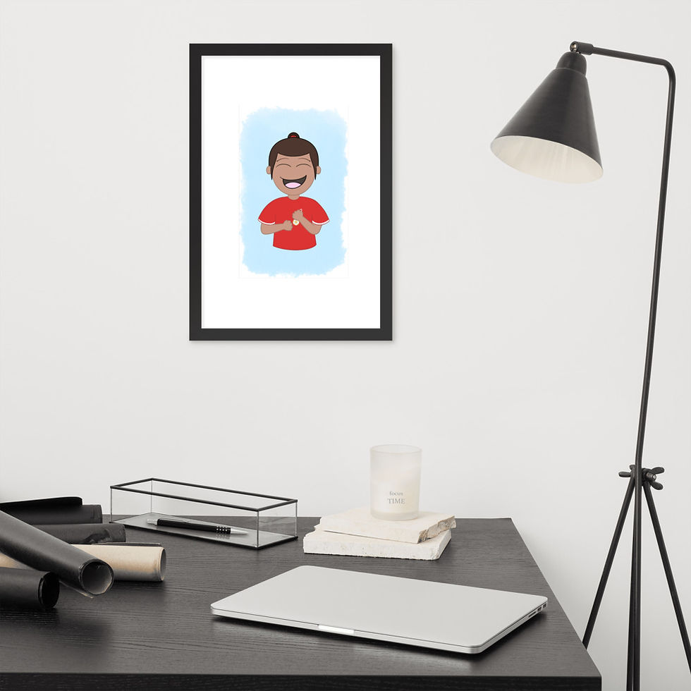 Thumbnail: Emily's Charm Framed poster