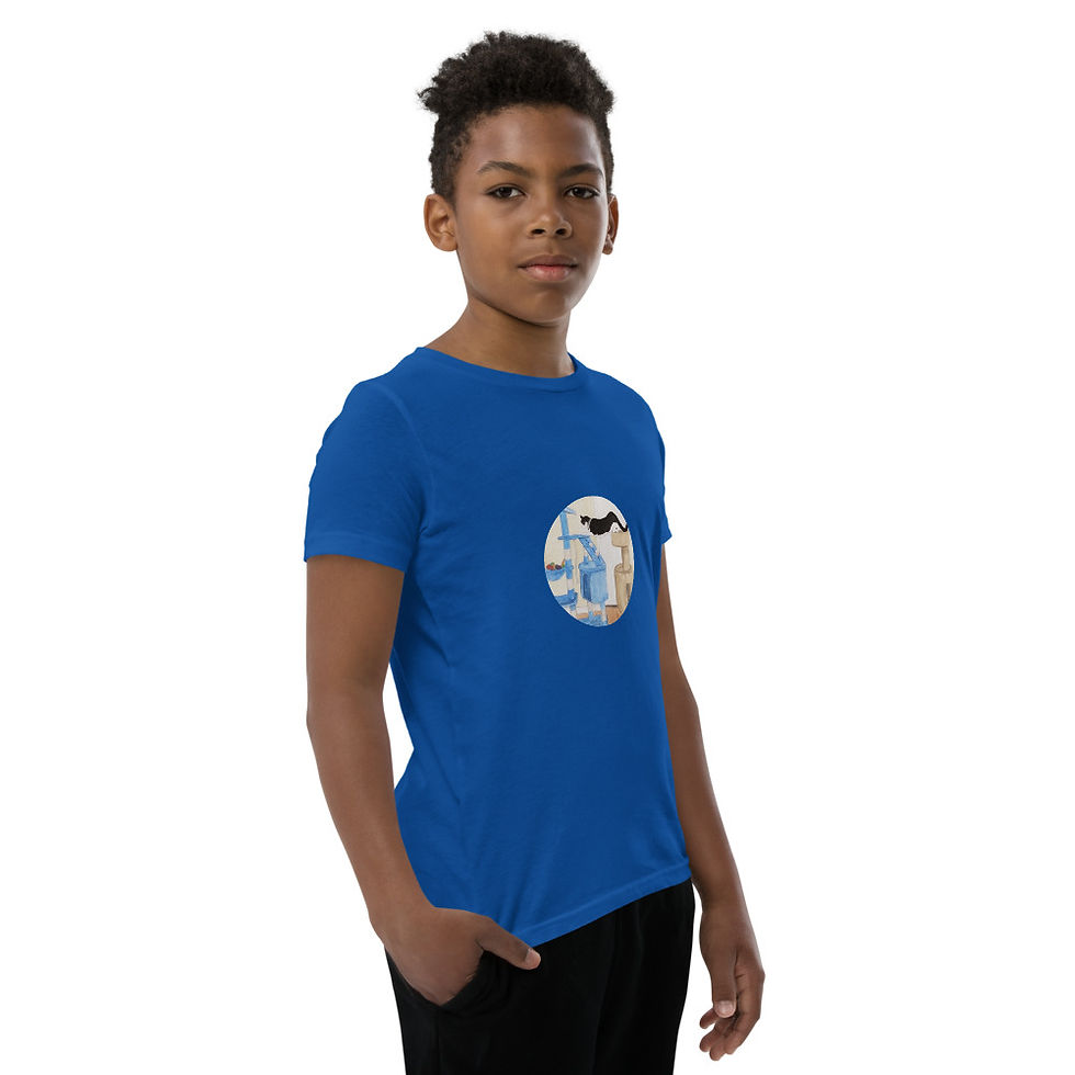 Thumbnail: Master Mittens Tower Youth Short Sleeve T-Shirt