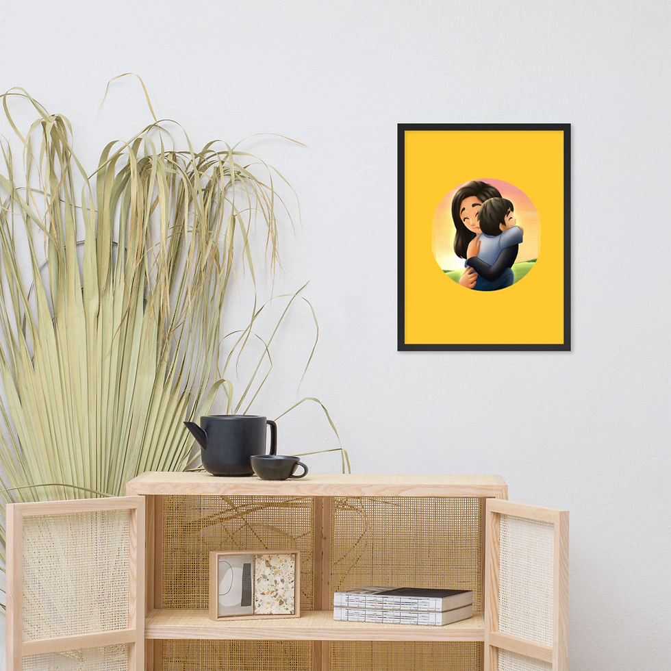 Thumbnail: Hugs Framed poster