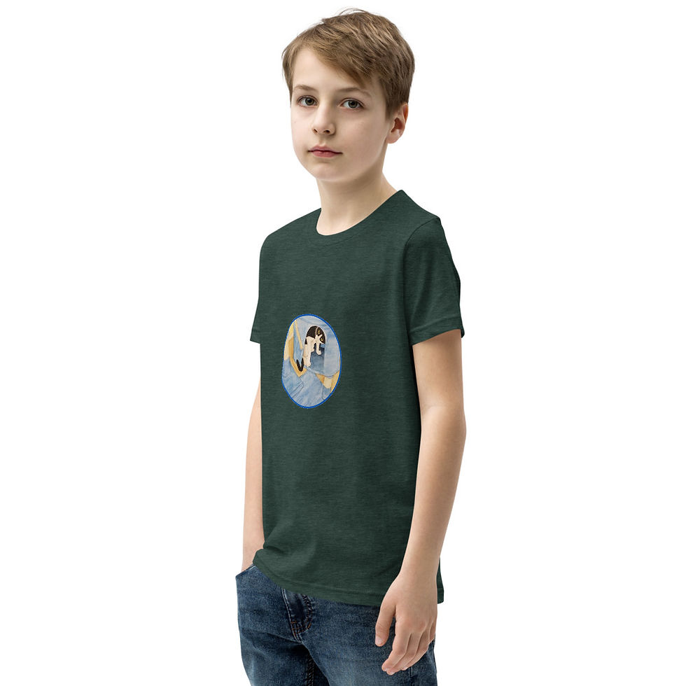 Thumbnail: Master Mittens Hidden Youth Short Sleeve T-Shirt