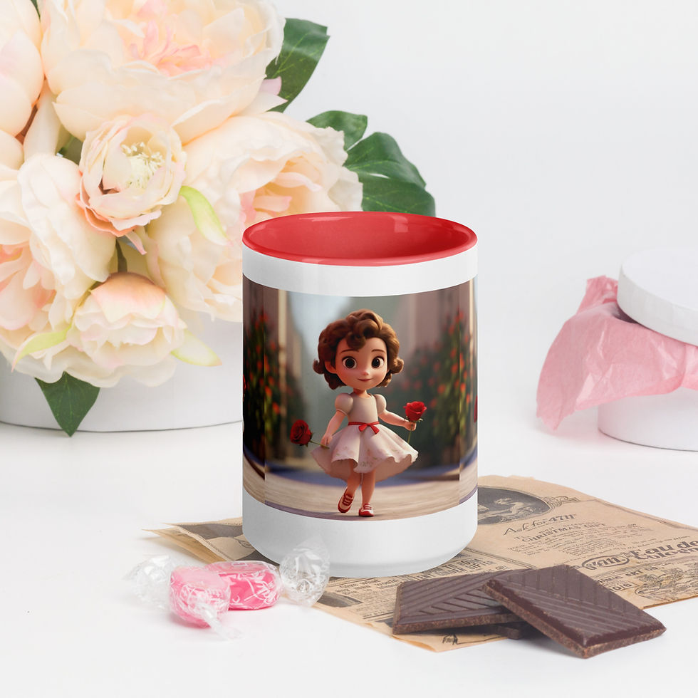 Thumbnail: Camila Rose Mug with Color Inside