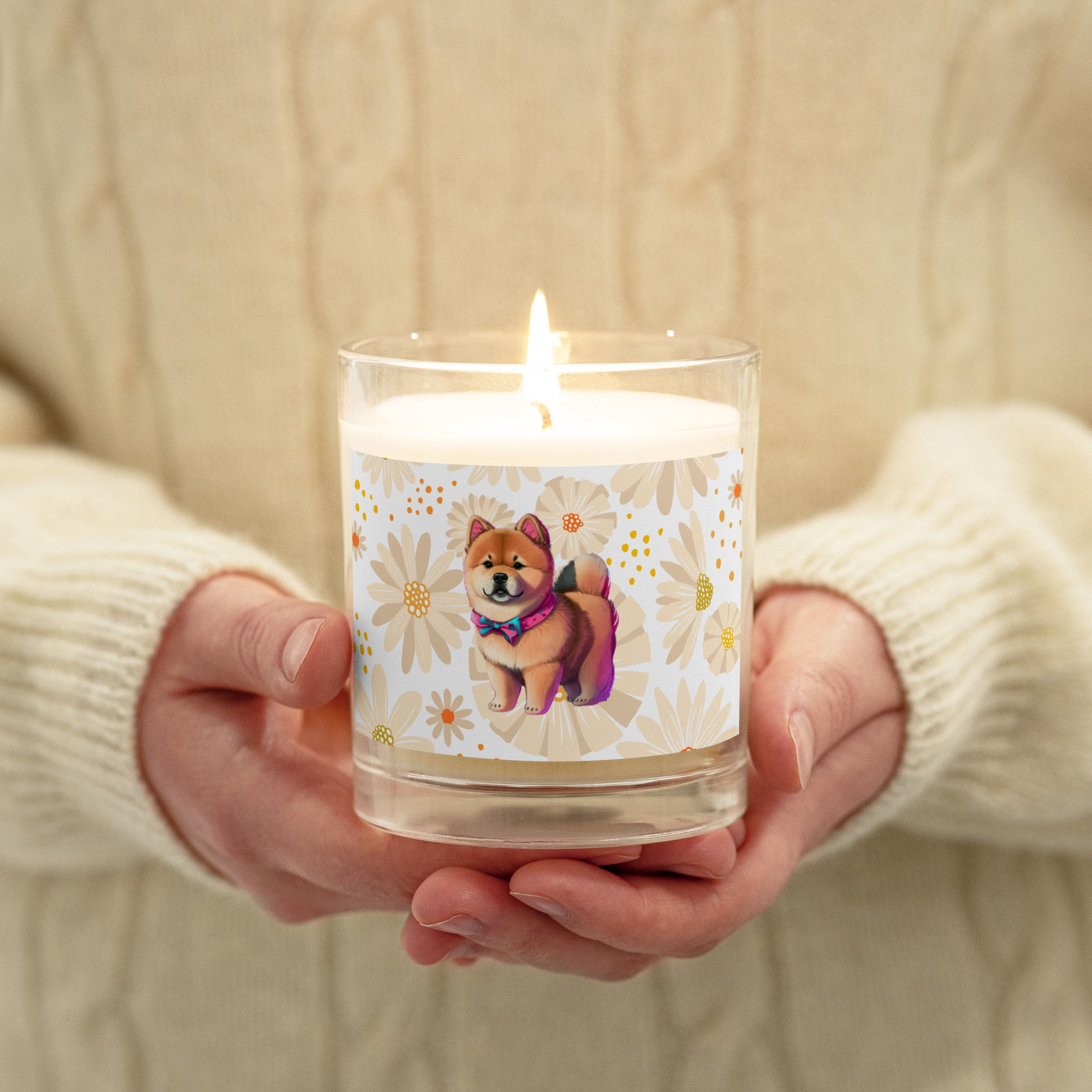 Kali Flower Glass Jar Soy Wax Candle