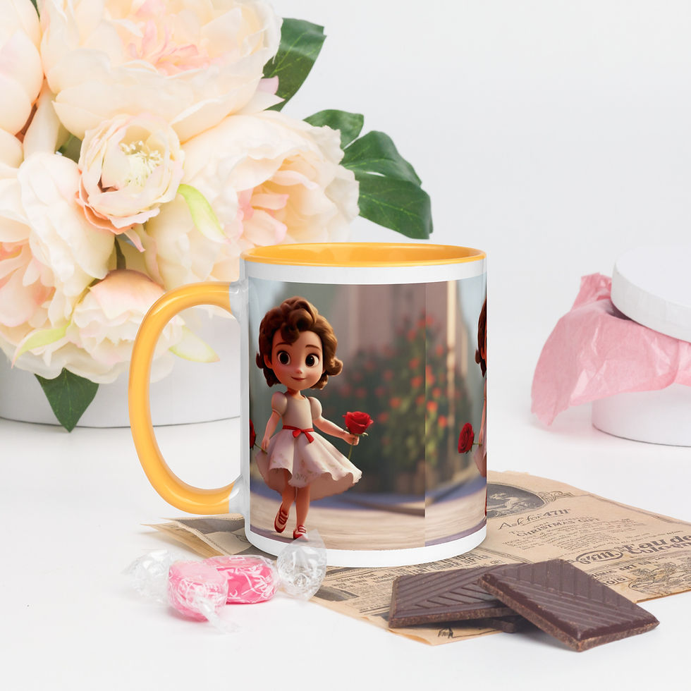 Thumbnail: Camila Rose Mug with Color Inside