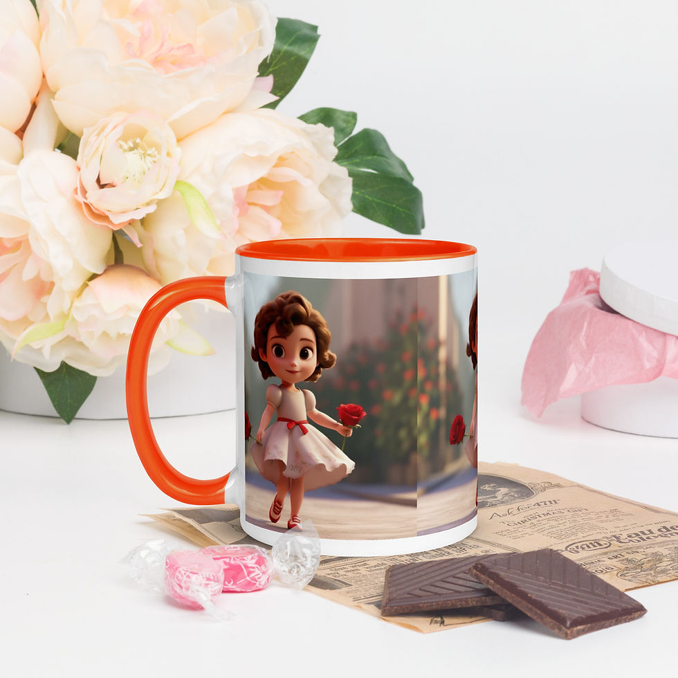 Thumbnail: Camila Rose Mug with Color Inside