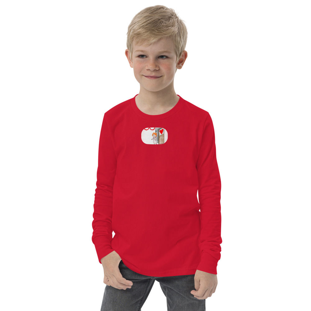Val's First Valentine's Day Youth long sleeve tee