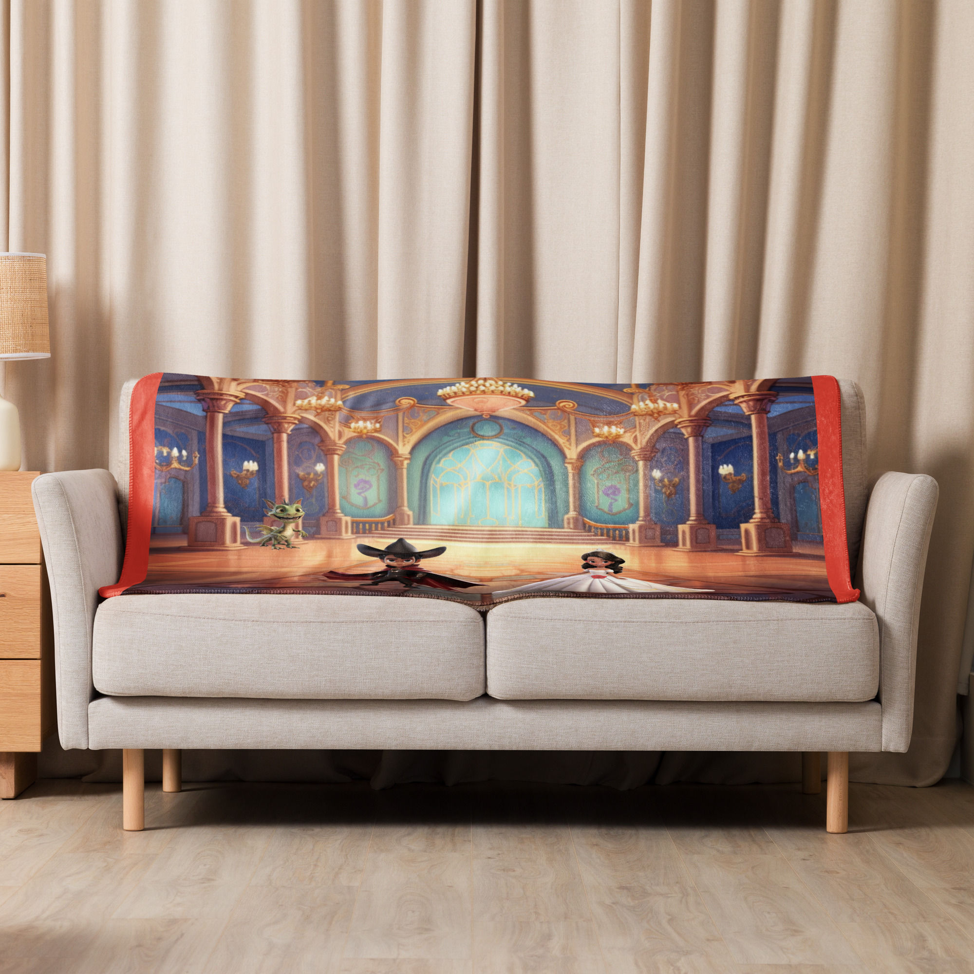 The Cowboy and the Quinceañera Sherpa blanket