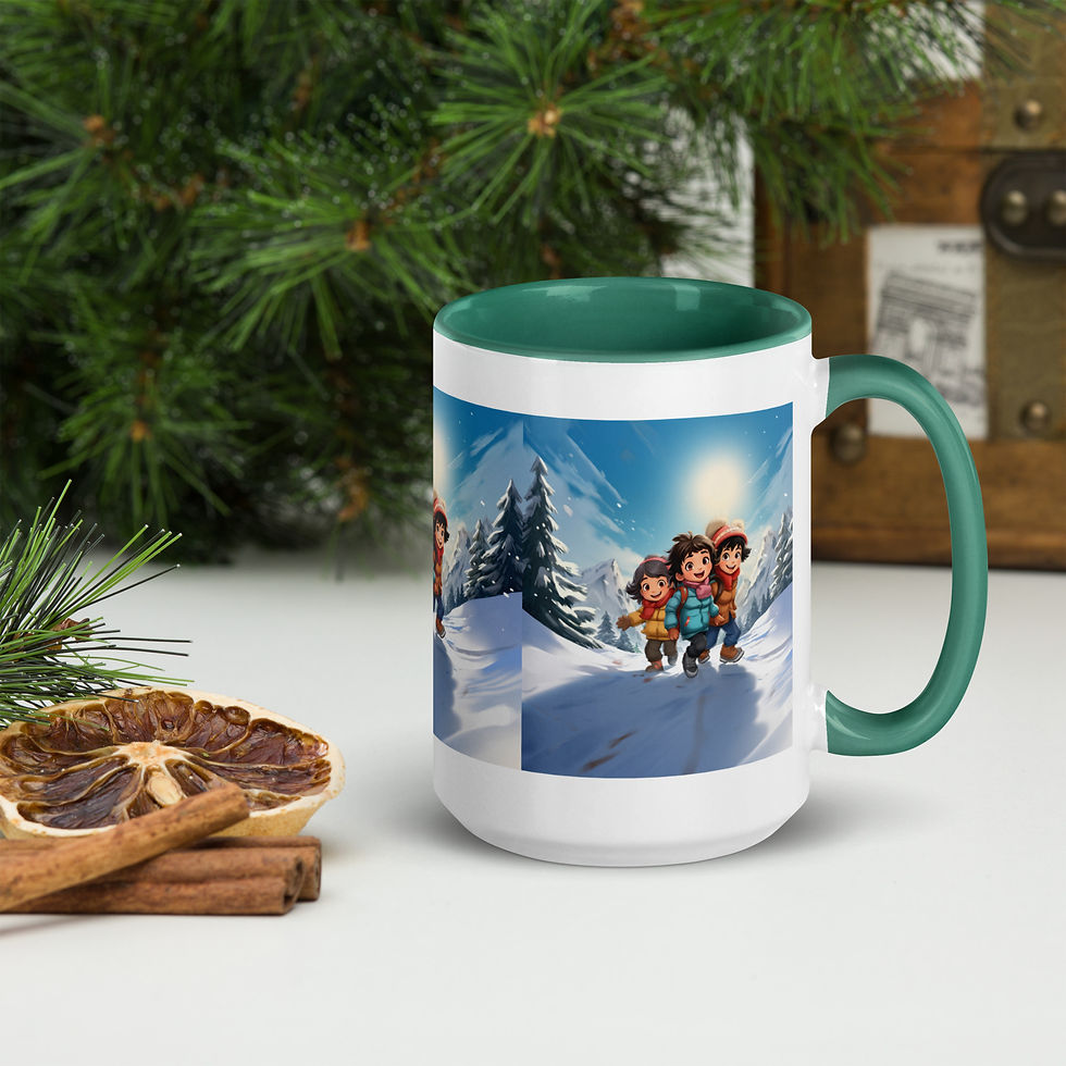 Thumbnail: Christmas in Chamonix Mug with Color Inside