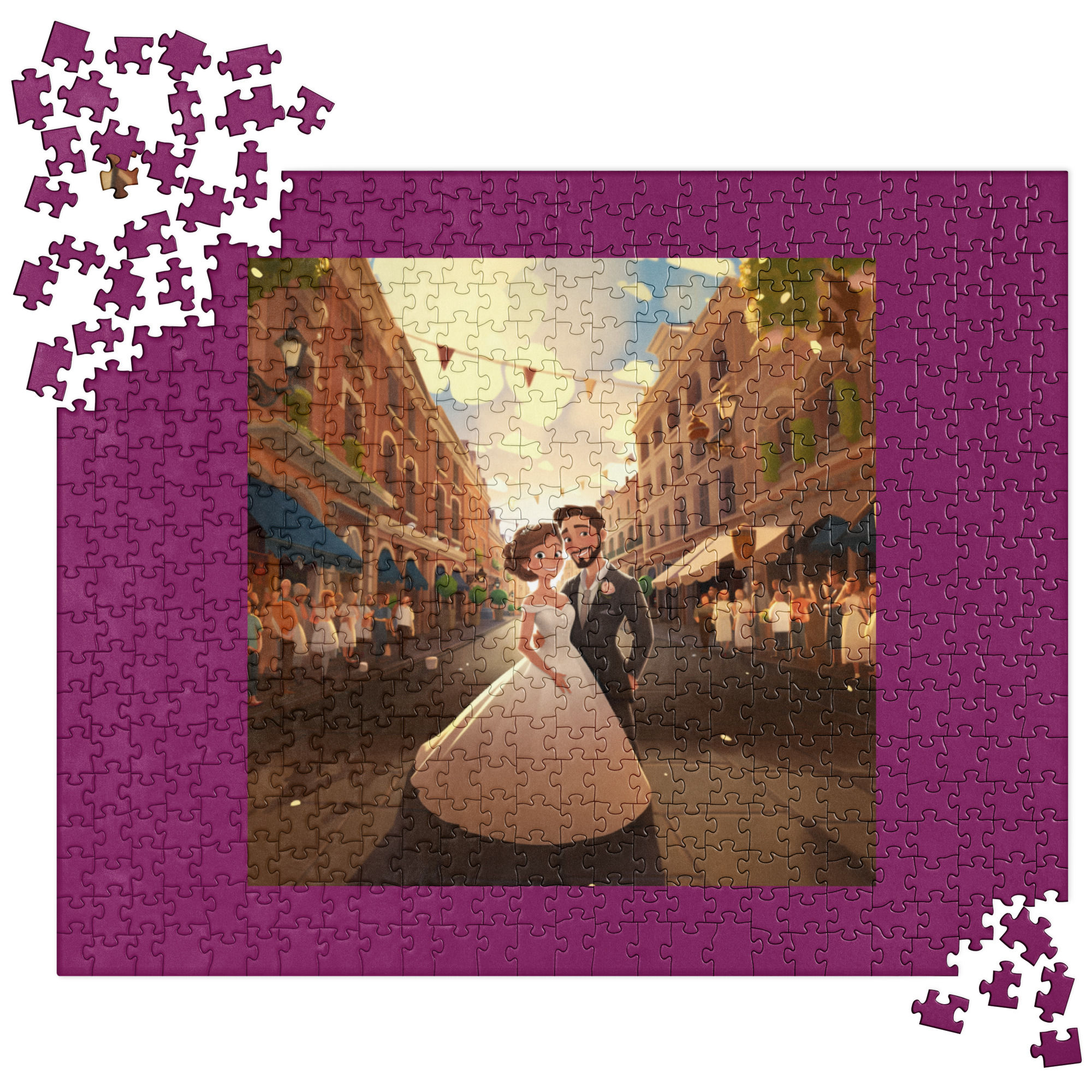 Newlyweds in New Orleans Jigsaw puzzle