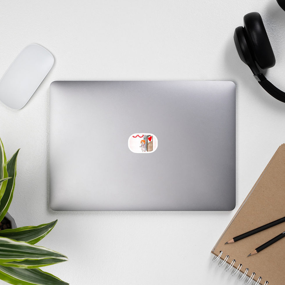 Thumbnail: Val's First Valentine's Day Bubble-free stickers