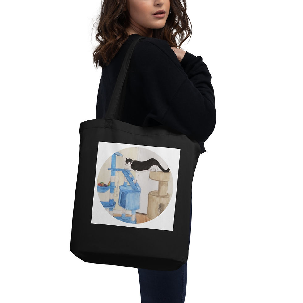 Thumbnail: Master Mittens Tower Eco Tote Bag