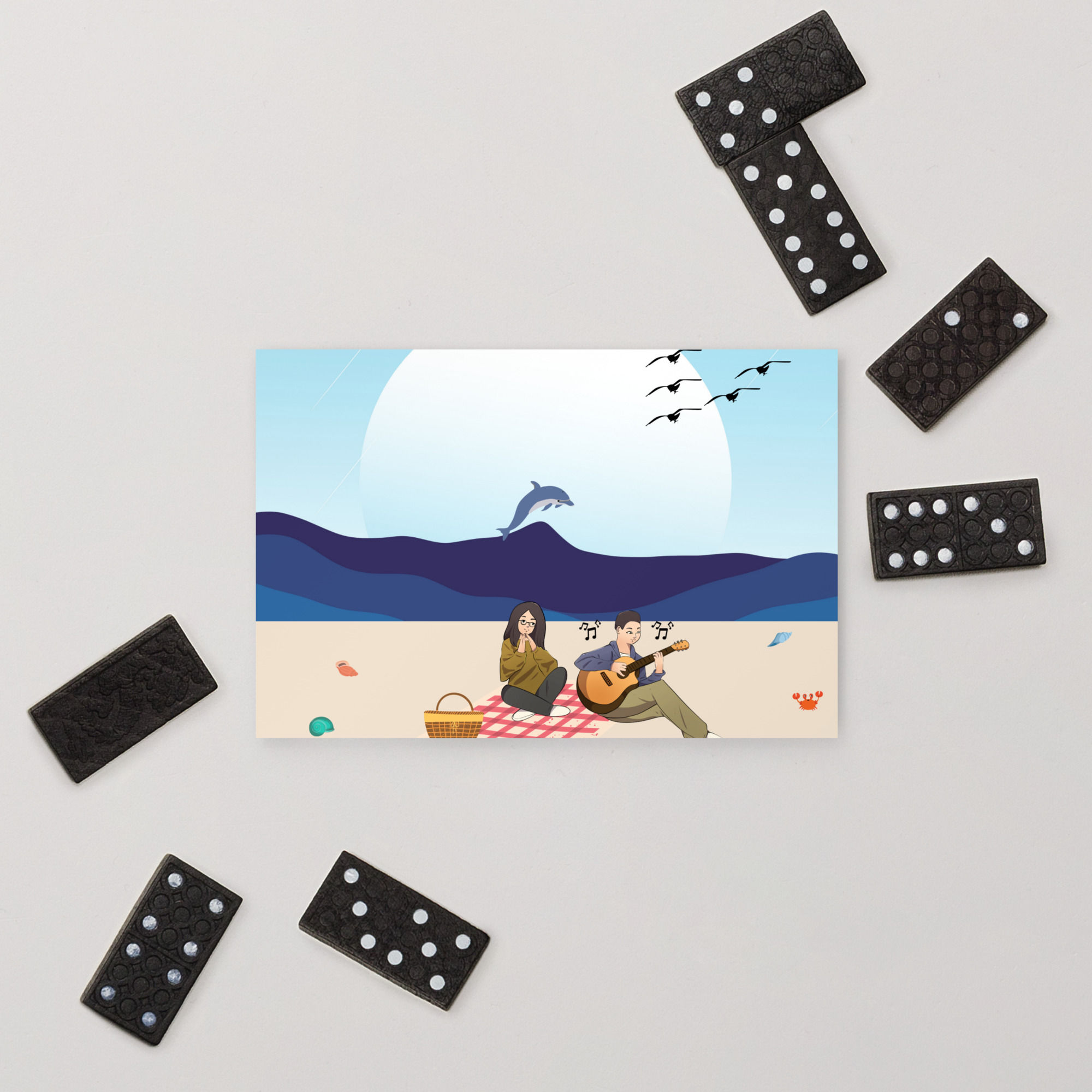 Love Notes at the Beach Standard Postcard