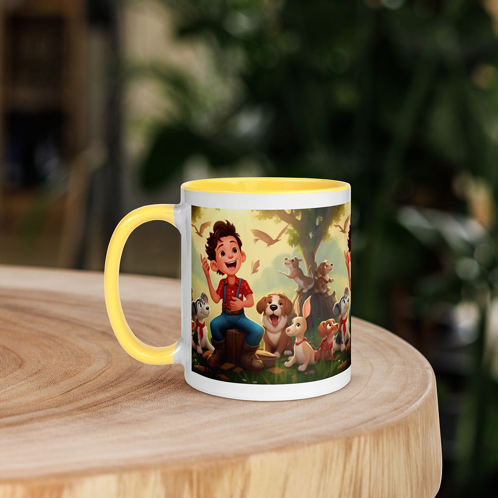 Thumbnail: Benji Boots Mug with Color Inside