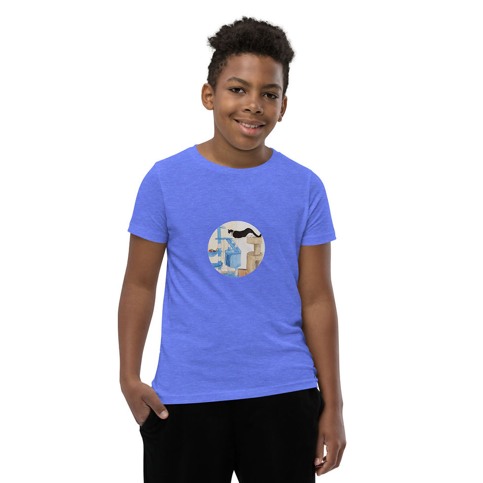 Thumbnail: Master Mittens Tower Youth Short Sleeve T-Shirt