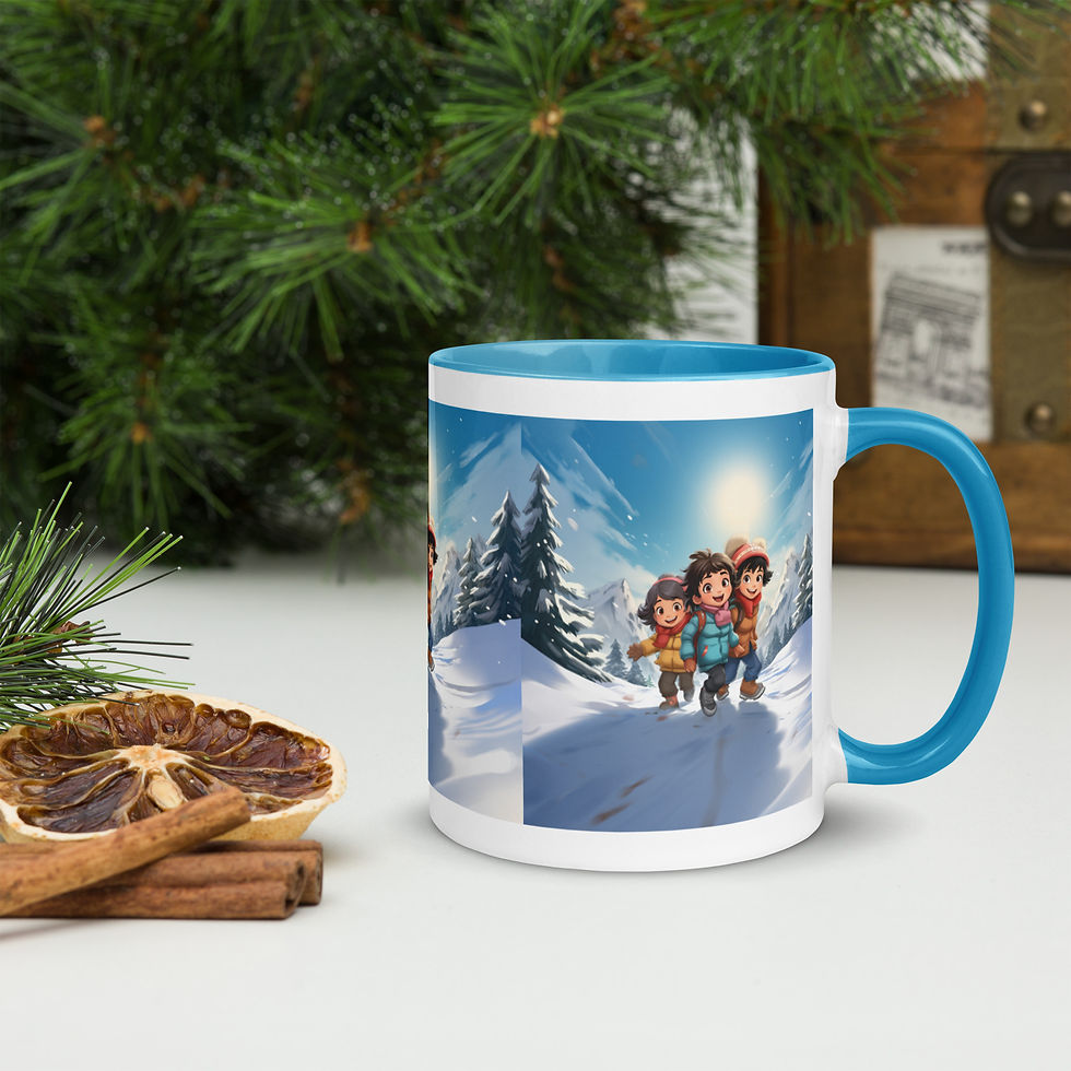 Thumbnail: Christmas in Chamonix Mug with Color Inside