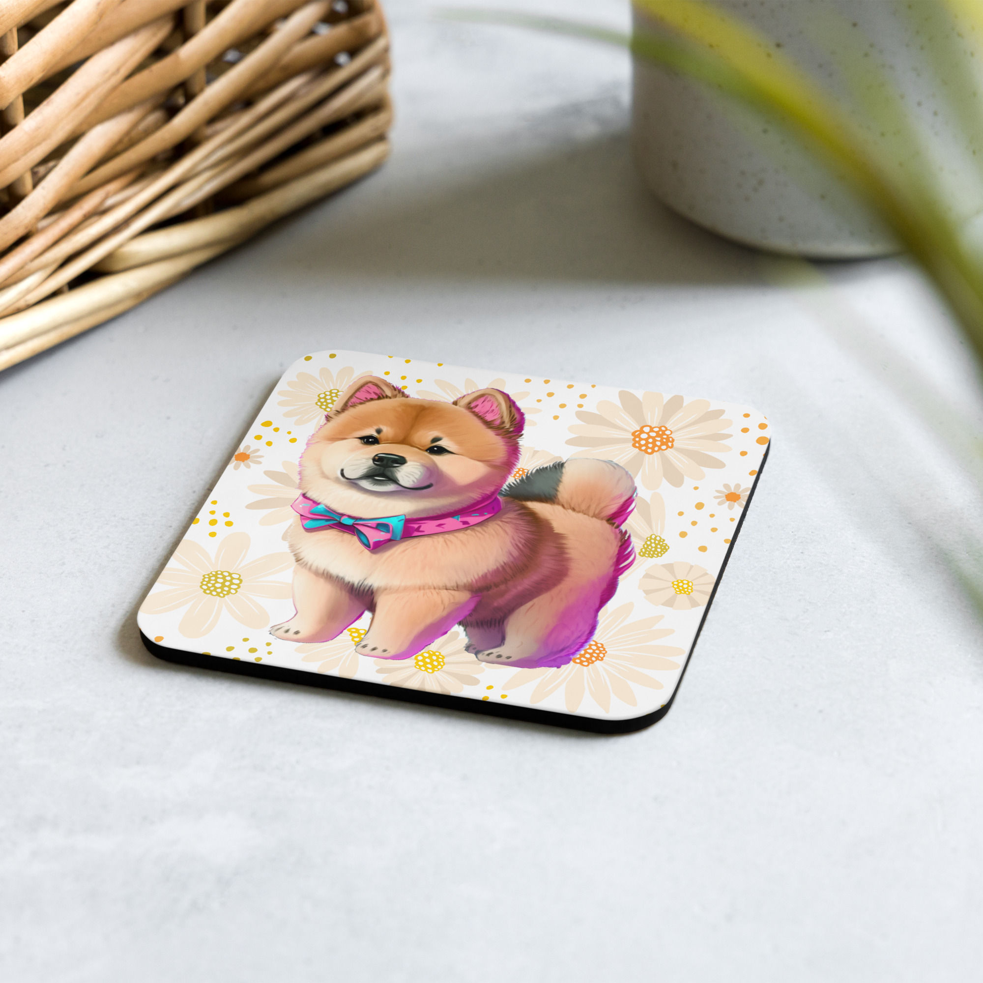 Kali Flower Cork-Back Coaster