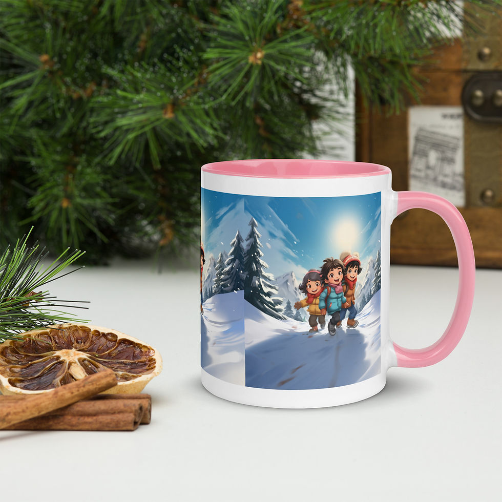 Thumbnail: Christmas in Chamonix Mug with Color Inside