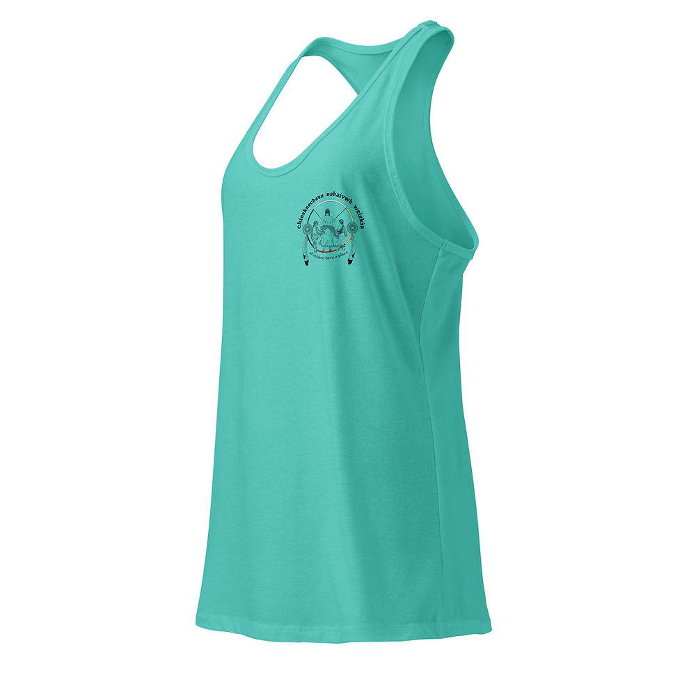 Thumbnail: Orange Shirt Day- Deer Woman- Women’s fitted racerback tank top
