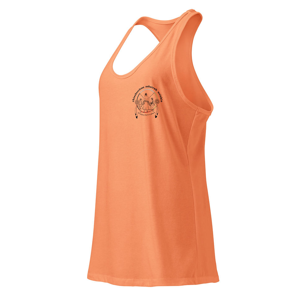 Thumbnail: Orange Shirt Day- Deer Woman- Women’s fitted racerback tank top