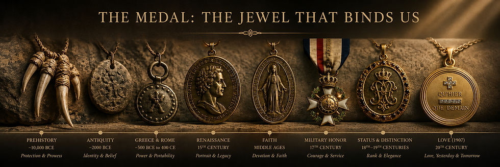 The Medal: The Jewel That Binds Us — the history of medals from ancient talismans to French love medals and Evermine