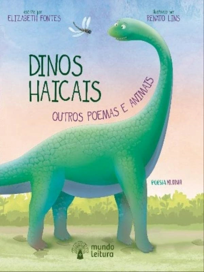 Capa do livro Dinos Haicais, de Elizabeth Fontes, MUNDO LEITURA EDITORA