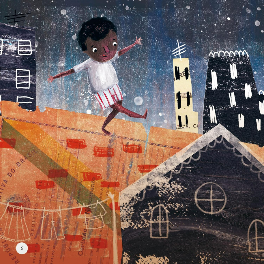 Página do livro O menino Benjamim, de Otávio Júnior e (il) Isabela Santos, Editora Yellowfonte