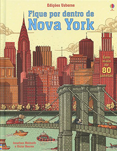 Capa do livro. A cidade de Nova York é representada em tons terrosos, no estilo vintage.