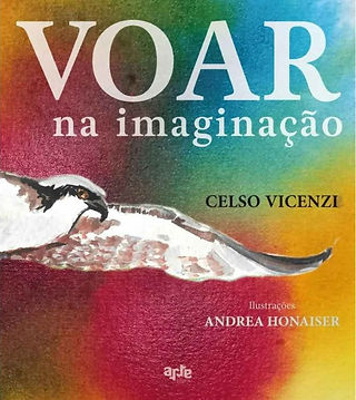 Um pássaro sobrevoa um céu colorido em tons de rosa, azul e amarelo.
