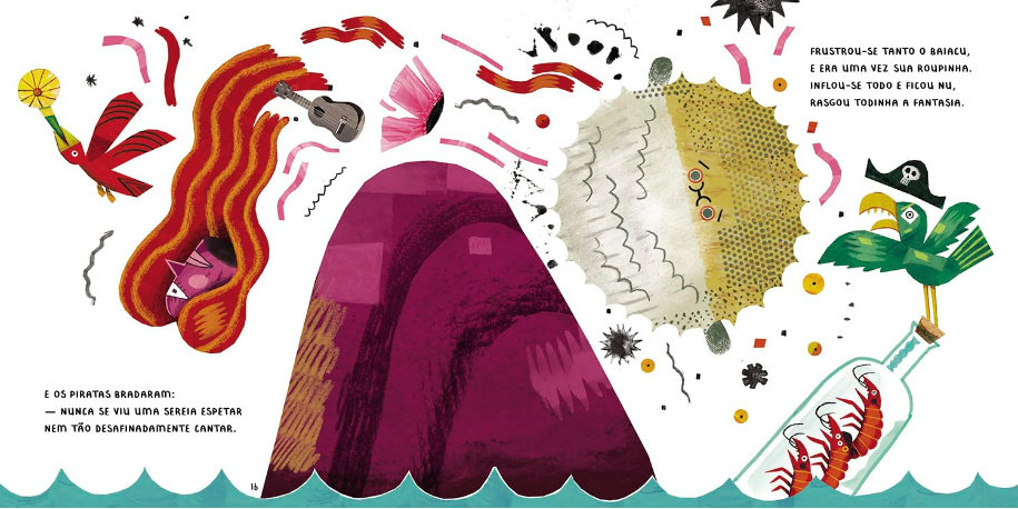 Página do livro O baiacu que adorava fantasias, de Banda Fera Neném e (il) Rômolo D’Hipólito Editora Brinque Book