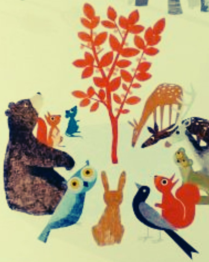 Página do livro A Árvore das Lembranças, de Britta Teckentrup, Editora Rovelle
