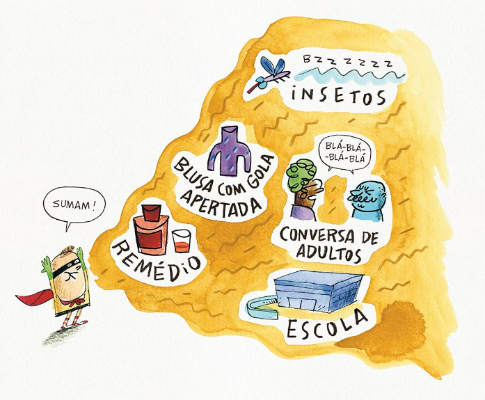 Página do livro Doutor Sumiço, de Caco Galhardo, Editora Companhia das Letrinhas