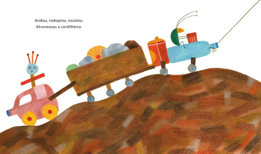 Página do livro Continentes, de Gabriela Romeu e (il) Anita Prades, Editora Peirópolis