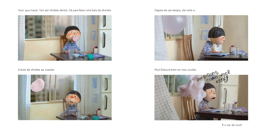 Página do livro Balas Mágicas, de Heena Baek, Editora Companhia das Letrinhas