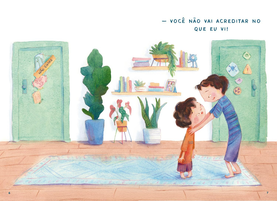 Página do livro Você não vai acreditar no que eu vi, de Fran Matsumoto, Editora Brinque-Book