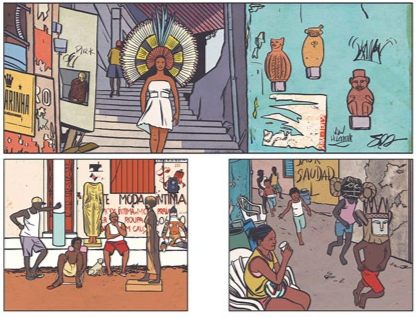 Página do livro Fechamos, de Gilles Baum e (il) Régis Lejonc, Amelì Editora