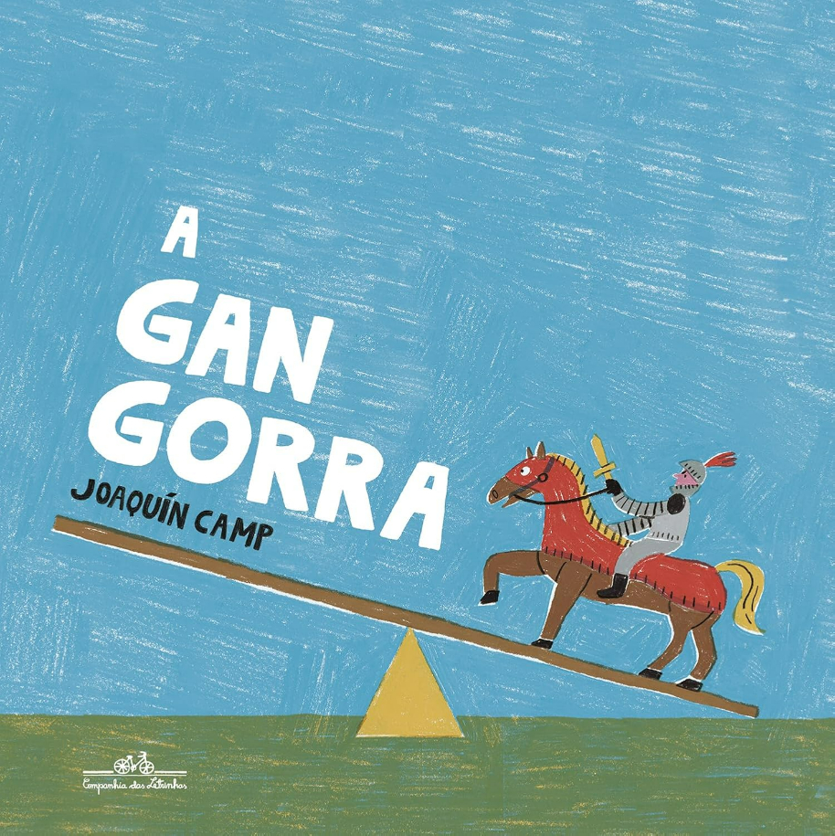 Capa do livro A gangorra, de Joaquín Camp, Editora Companhia das Letrinhas