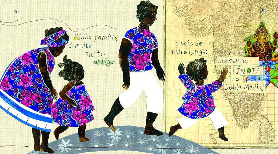 Página do livro Uma festa de Cores, de Anna Göbel e Ronaldo Fraga, Editora Autêntica Infantil e Juvenil, Editora Autêntica