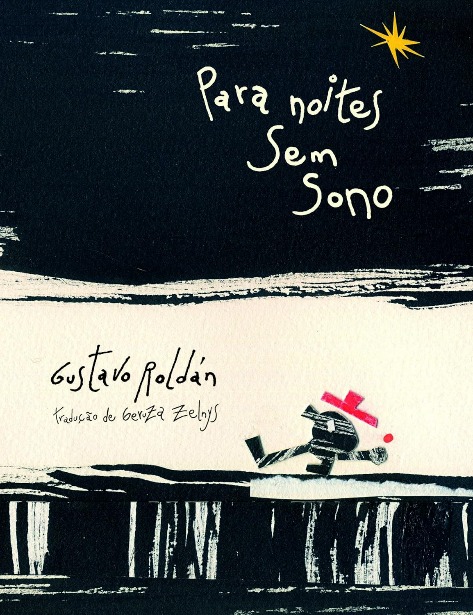 Capa do livro. Num fundo preto e branco, personagem segue sob uma estrela amarela.