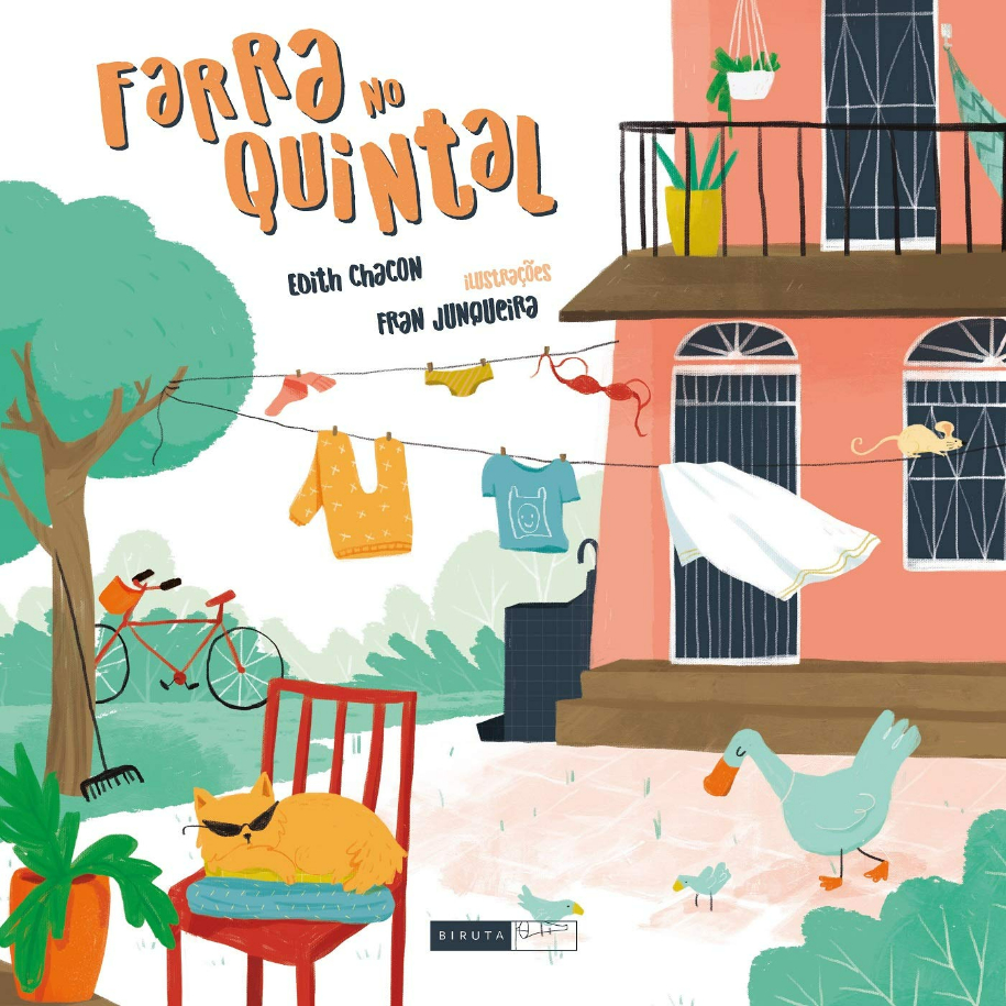 Capa do livro Farra no quintal, de Edith Chacon e (il) Fran Junqueira, Editora Biruta 