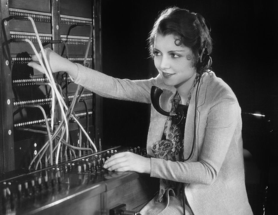 Telefonista dos tempos passados